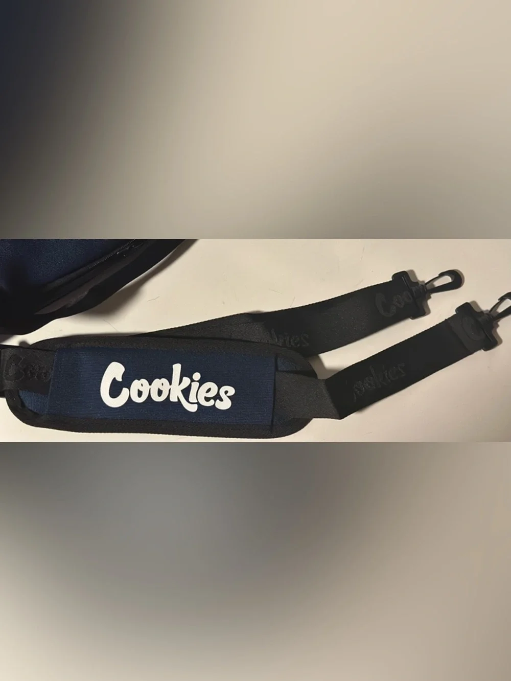Cookies Navy Storage Duffel Bag with White Logo